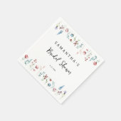 Wilde bloemen delicate tuin bruidsshower servet (Hoek)