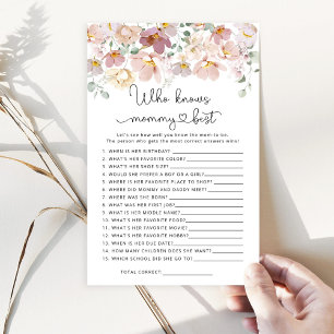 Wilde bloemen die het beste baby shower-spel kenne