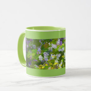 Wilde bloemen die het schilderen van de natuur hin mok