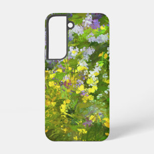 Wilde bloemen die het schilderen van de natuur hin samsung galaxy hoesje