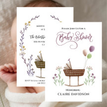 Wilde Bloemen en Ballonnen Baby Shower
