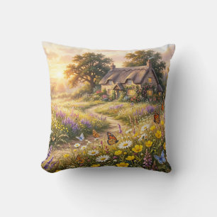 Wilde bloemen en een leuk huisje kussen