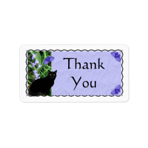 wilde bloemen en katten Dank jullie wel! Etiket