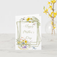 Wilde bloemen en libellen Moederdag