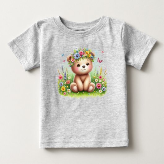 Wilde bloemen en vlinders Beary Schattige (Voorkant)