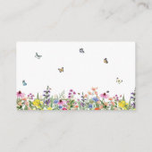 Wilde bloemen en vlinders Boeken voor Baby Informatiekaartje (Achterkant)