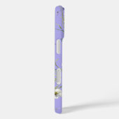 Wilde bloemen en vlinders op lavendel Case-Mate iPhone case (Achterkant / Rechts)