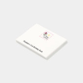 wilde bloemen en zonescherm Birthday Post-it® Notes (Schuin)