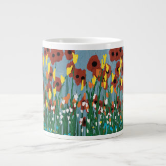 Wilde bloemen extra grote beker