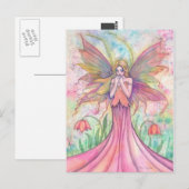 Wilde Bloemen Fee Postkaart (Voorkant / Achterkant)