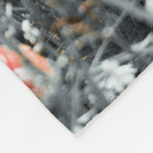 Wilde bloemen fleece deken (Hoek)