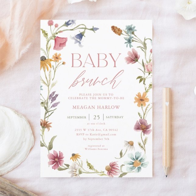 Wilde bloemen Floral Baby Brunch