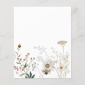 Wilde bloemen flyer (Achterkant)