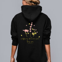 Wilde bloemen geven er niet om waar ze hoodie kwek