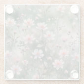  wilde bloemen glazen onderzetter (Achterkant)