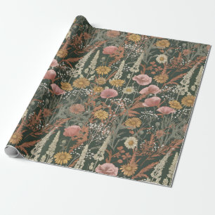 Wilde Bloemen Grassen Botanische Vintage Cottageco Cadeaupapier