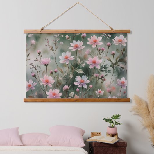 wilde bloemen hangend wandkleed (Slaapkamer)