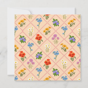 Wilde Bloemen Harlekijn Tuin Kaart