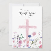 wilde bloemen Heilige Kruis dank je kaart (Voorkant)