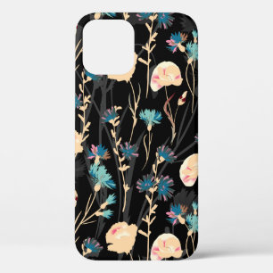 Wilde bloemen illustraties. naadloos deel iPhone 12 hoesje