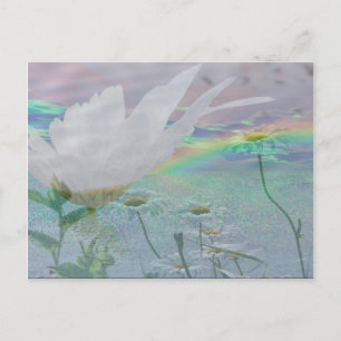 Wilde bloemen in 3d briefkaart