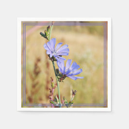 Wilde bloemen in de ochtend servet