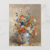 Wilde bloemen in een vaas briefkaart (Voorkant)