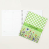 Wilde bloemen in het groen planner (Display)