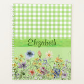 Wilde bloemen in het groen planner (Voorkant)