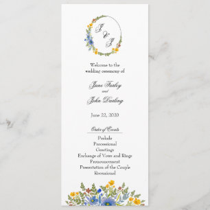 Wilde bloemen in het programma voor primaire kleur