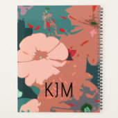 Wilde Bloemen Initialen Bloemachtige Aangepaste Na Planner (Achterkant)