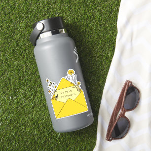 Wilde bloemen Inspirerend Citroenwijn Stickers