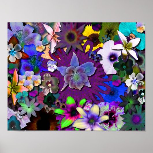 Wilde bloemen - kleiner poster (Voorkant)