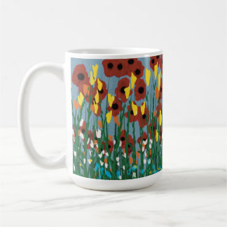 Wilde bloemen koffiemok