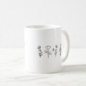 Wilde bloemen koffiemok (Voorkant rechts)