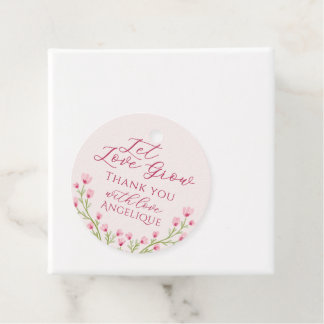 Wilde Bloemen Laat Liefde Groeien Bruiloftsdankjew Bedankjes Labels
