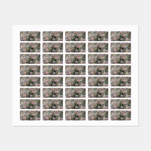  wilde bloemen labels (Vel)