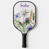 Wilde bloemen Ladybug en Butterfly Signature Pickleball Paddle (Achterkant)