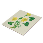 Wilde bloemen Land Kitchen Ceramic Tile Celandine Tegeltje (Zijkant)