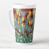 Wilde bloemen latte mok (Linkerhoek)