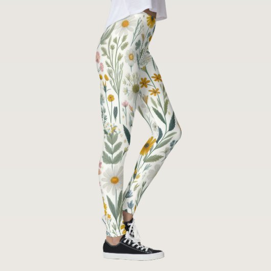 Wilde bloemen leggings (Rechts)