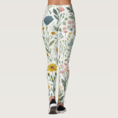Wilde bloemen leggings (Achterkant)