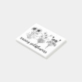 wilde bloemen / lente / lenteseizoen post-it® notes (Schuin)