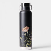 Wilde bloemen Meel Bumble Bee. | Monogram Waterfles (Achterkant)