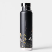 Wilde bloemen Meel Bumble Bee. | Monogram Waterfles (Links)