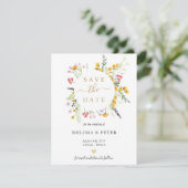 Wilde bloemen, met uitzondering van de datum aankondiging (Staand voorkant)