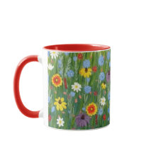 Wilde Bloemen Mok met Indianen Deken Bloemen