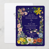 Wilde bloemen Multi gekleurde botanische kunst gre Kaart (Voorkant / Achterkant)