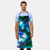 Wilde bloemen Oriental Gothic Art Schort (Gedragen)