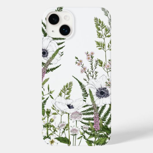 Wilde bloemen  patroon iPhone / iPad case (Achterkant)